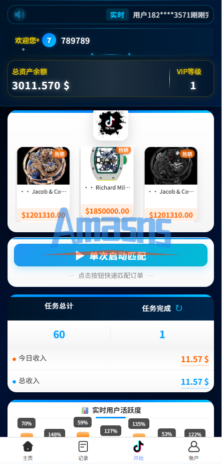 海外tiktok抢单刷单系统/手动派单/爆单卡单