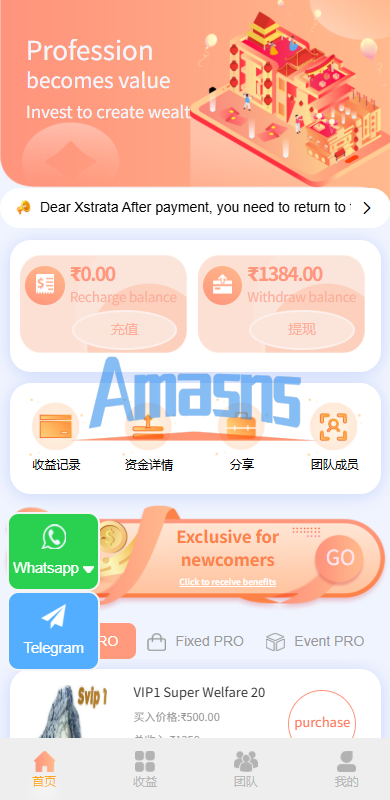 多语言投注理财系统/推广分销/营销裂变/前端VUE