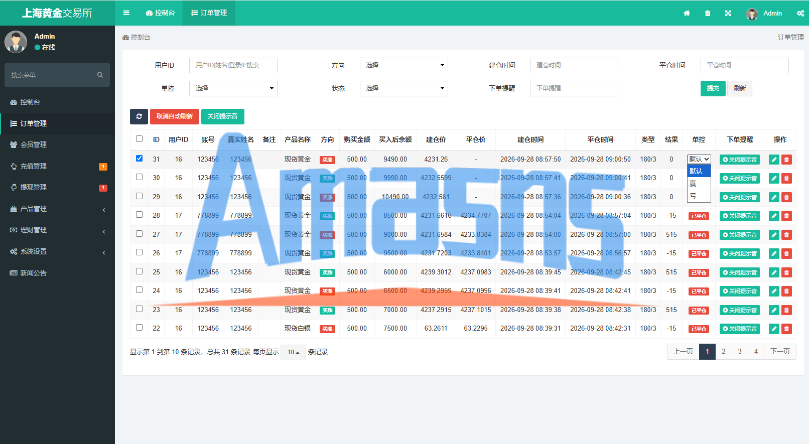 多语言黄金微盘系统/贵金属外汇交易/时间盘/前端uniapp