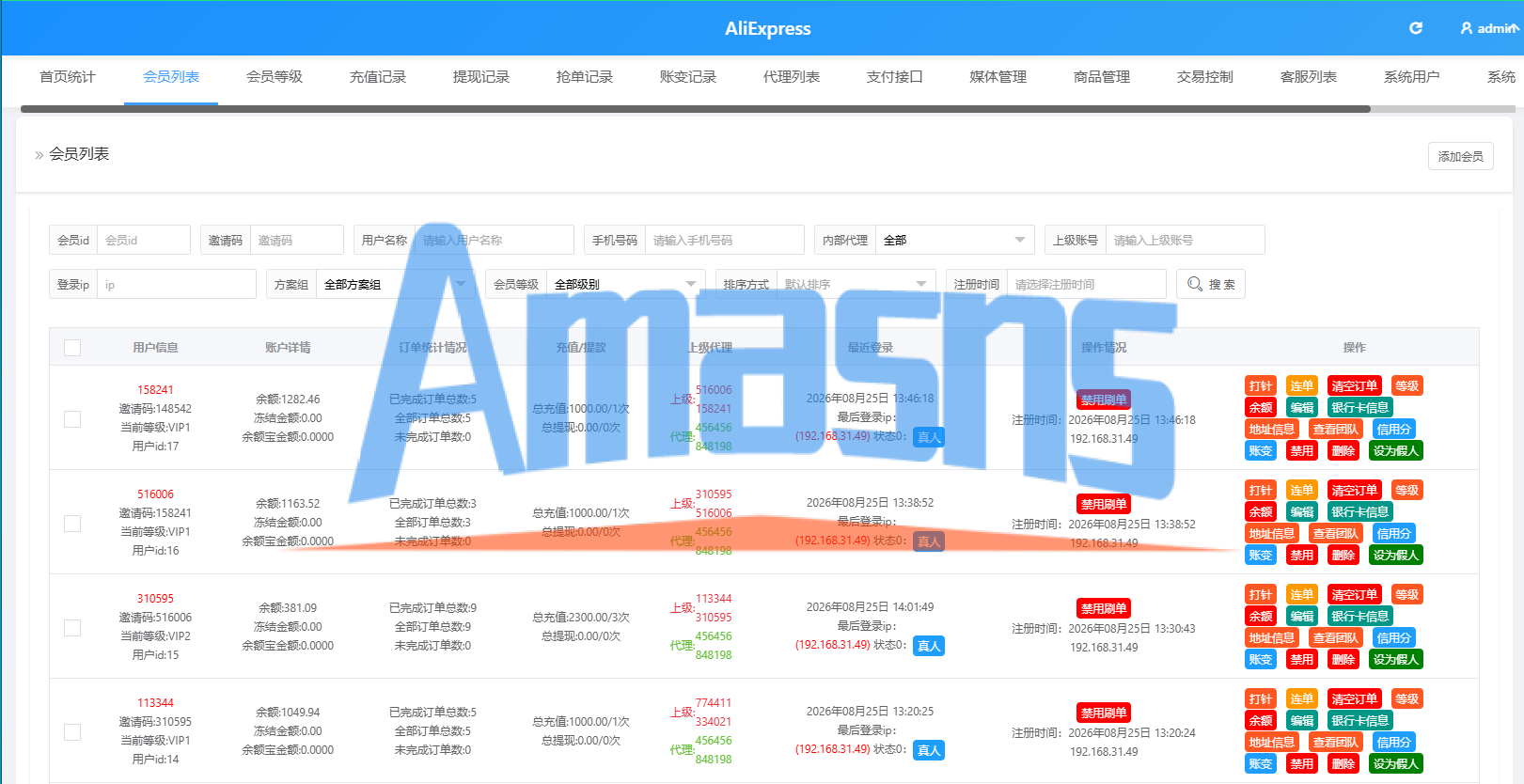 海外Walmart商城抢单刷单系统/打针/连单/信用分