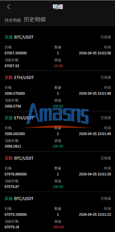 新版海外虚拟币微盘/秒合约微交易/时间盘/信用分