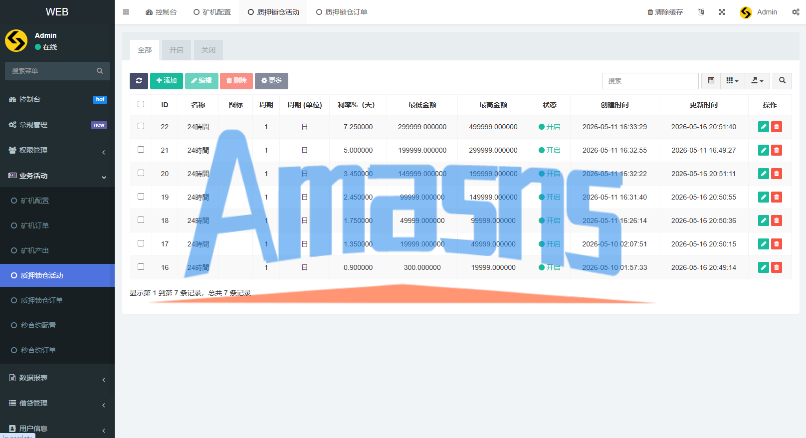 多语言DAPP交易所/秒合约交易/质押/贷款