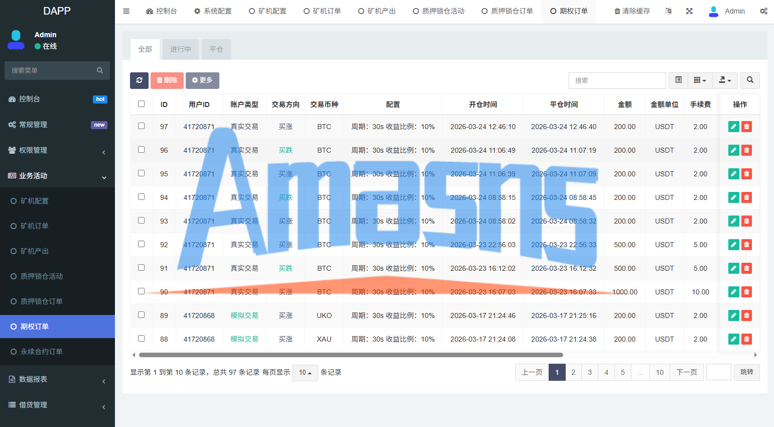 多语言DAPP交易所/虚拟币/股票/外汇/借贷/质押/信用分