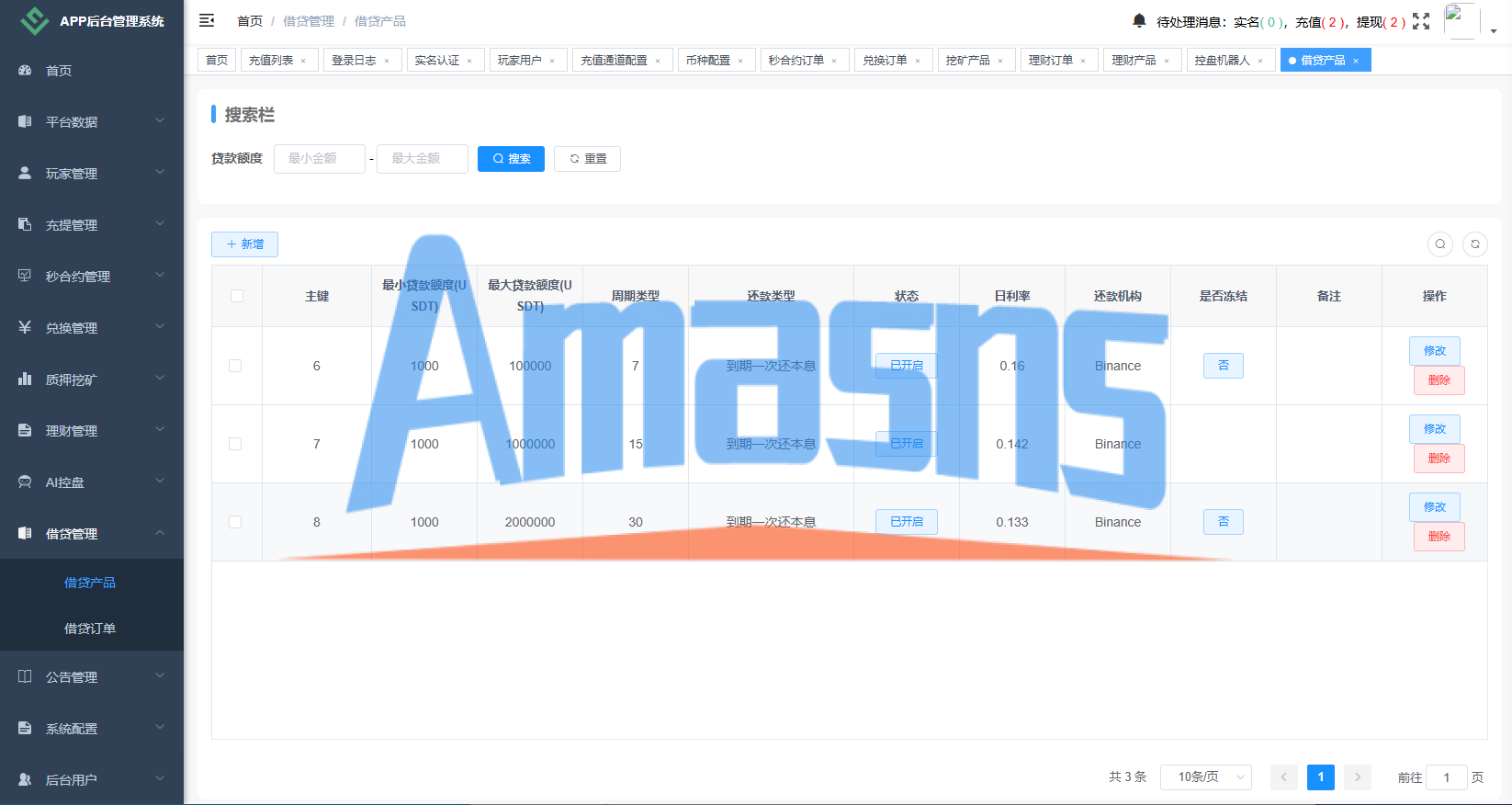 海外DAPP秒合约交易所/Crypto交易所/理财/质押/贷款