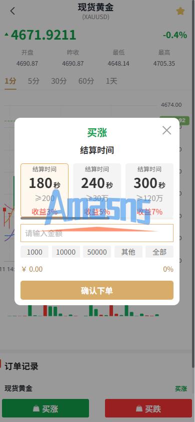 新UI微交易系统/外汇/期货贵金属时间盘/海外微盘/前端uniapp