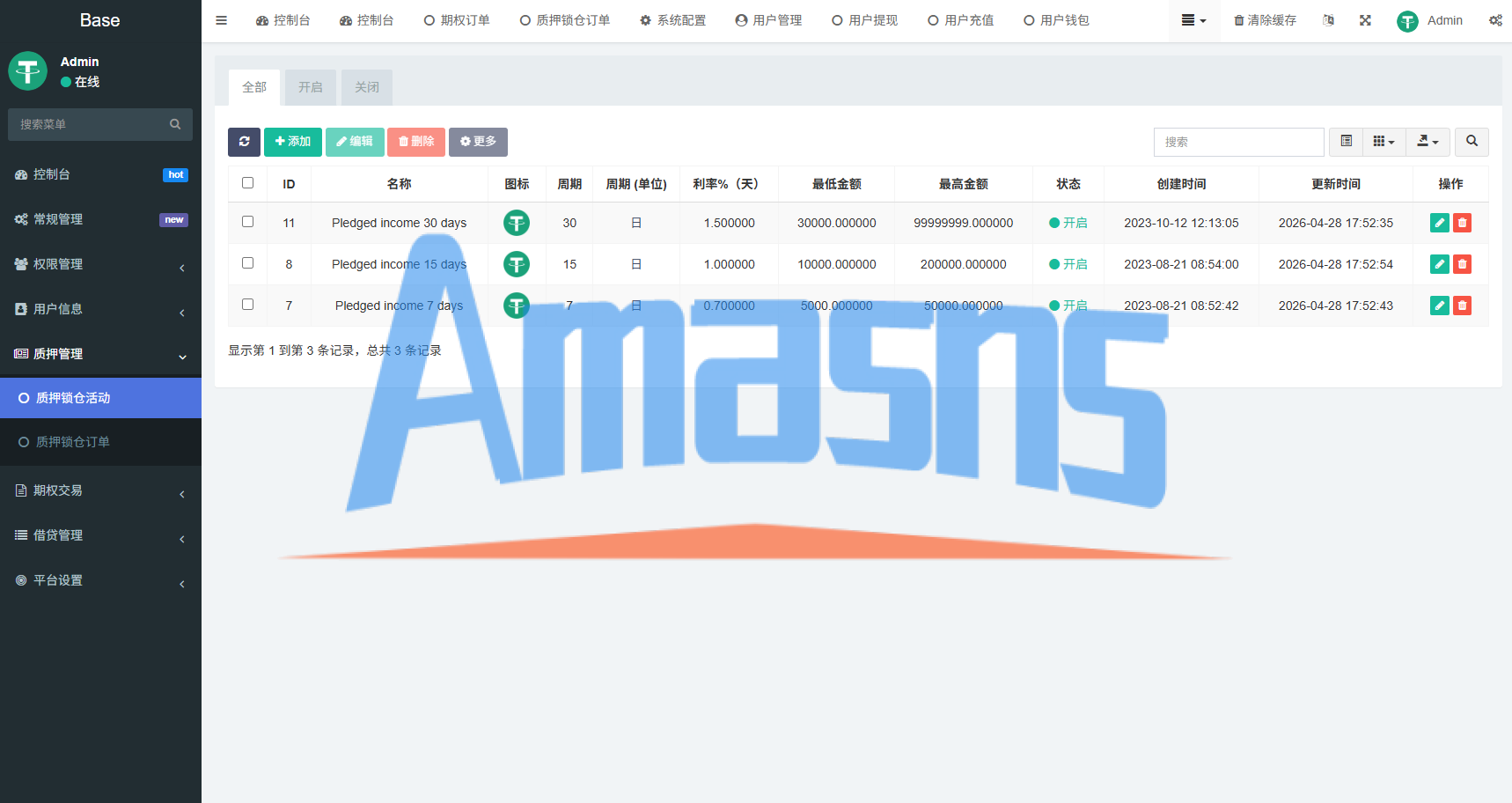 海外DAPP秒合约交易所/黄金/外汇/贷款/量化/信用分